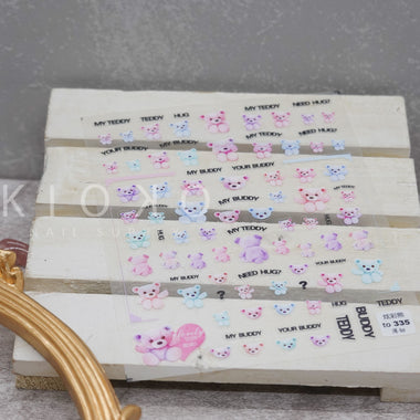 Colourful Teddy Bear Stickers