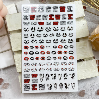 Halloween Face Stickers