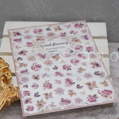 Pink Purple Roses Stickers