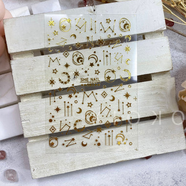 Gold Constellation Star Stickers