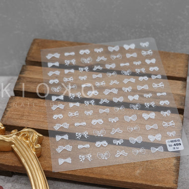 White Bows Tie Stickers