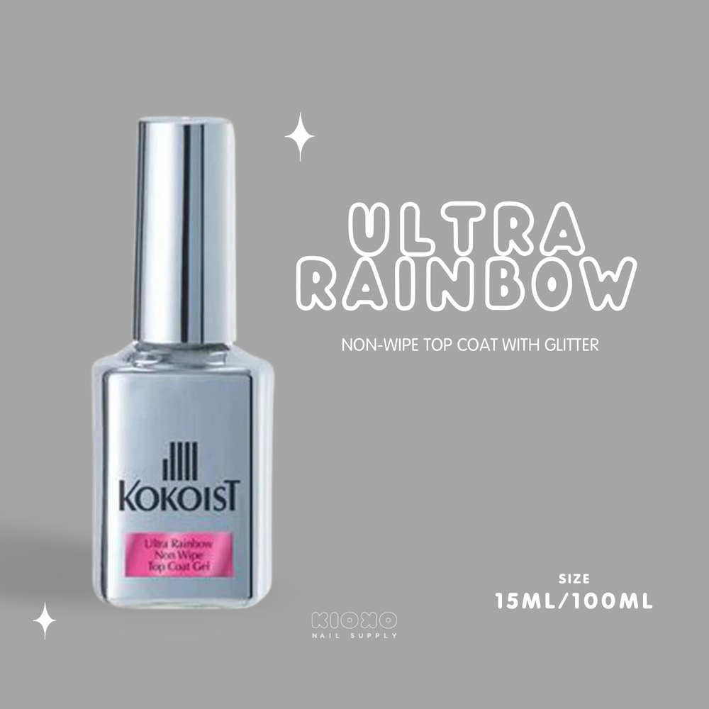 KOKOIST - Ultra Rainbow Top Coat (Non-Wipe) – KIOKO NAIL SUPPLY KOKOIST - Ultra Rainbow Top Coat (Non-Wipe) – KIOKO NAIL SUPPLY
