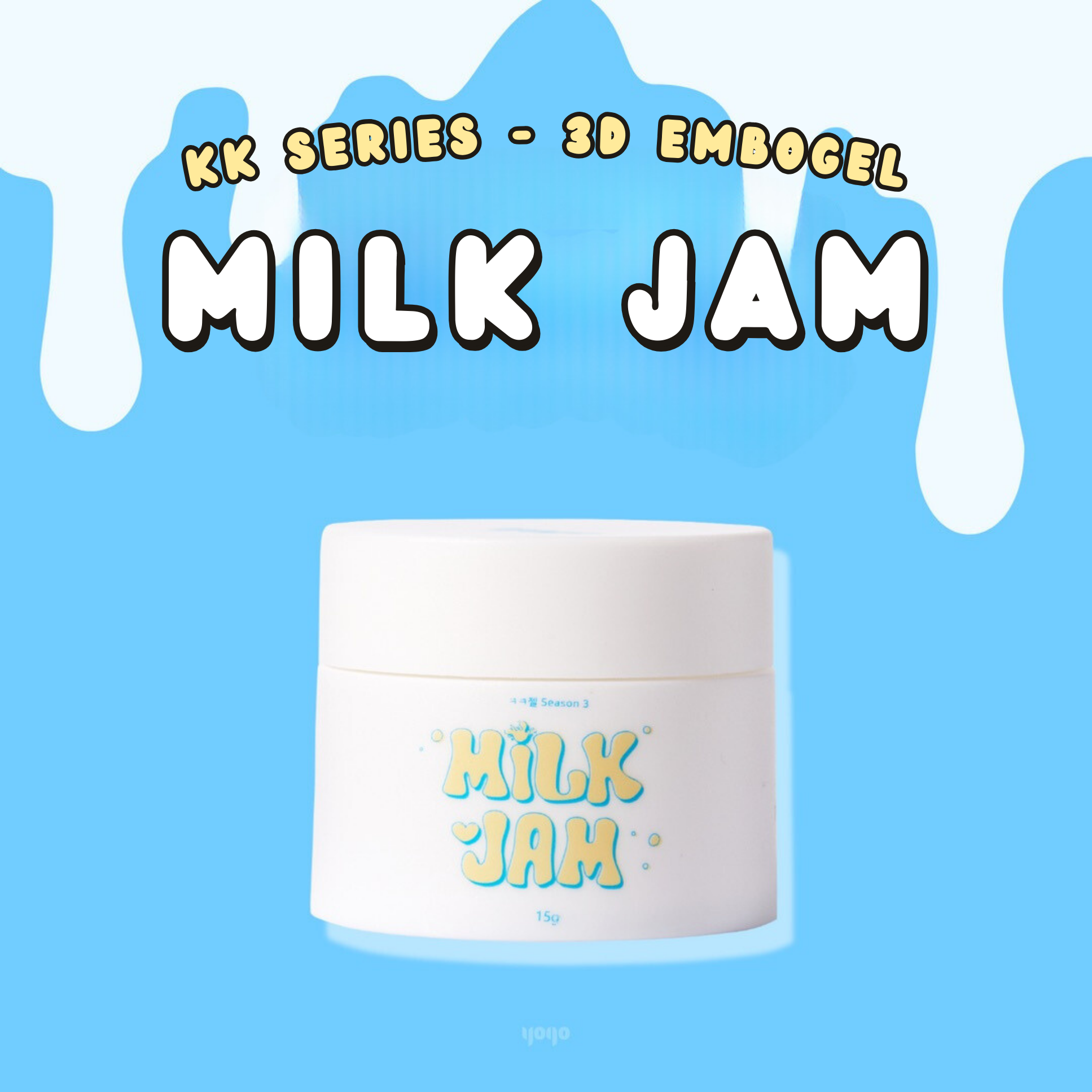 YOGO : Milk Jam (White 3D Clay) – KIOKO NAIL SUPPLY