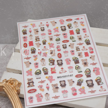 Bear in Costume Stickers