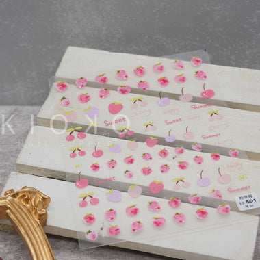 Sweet Cherries & Strawberries Stickers