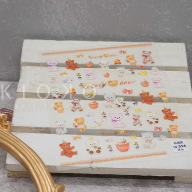 Garden Bears Stickers