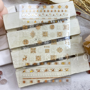 Shiny Winter Pattern Stickers