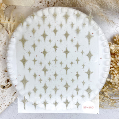 Glitter Bling Star Stickers