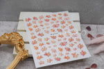 Orange Red Roses Stickers