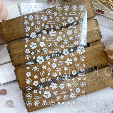 White Sakura Stickers