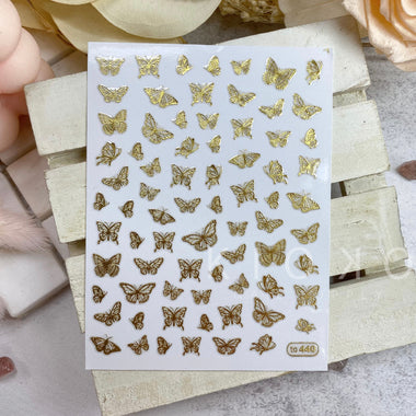 Gold Butterfly Stickers